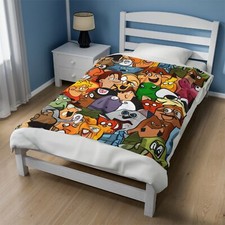 Cartoon Characters - Velveteen Plush Blanket