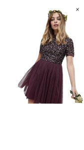 maya burgundy dress