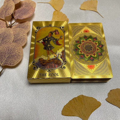 Rider Waite GOLD FOIL TAROT Cards Deck High Quality Beginners Rider Waite GOLD FOIL TAROT Cards Deck High Quality Beginners