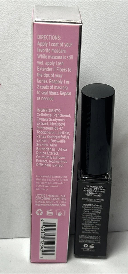 Divaderme Lash Extender III Natural Infused Peptide Fibers Enhancer Treatment - Image 3 of 4