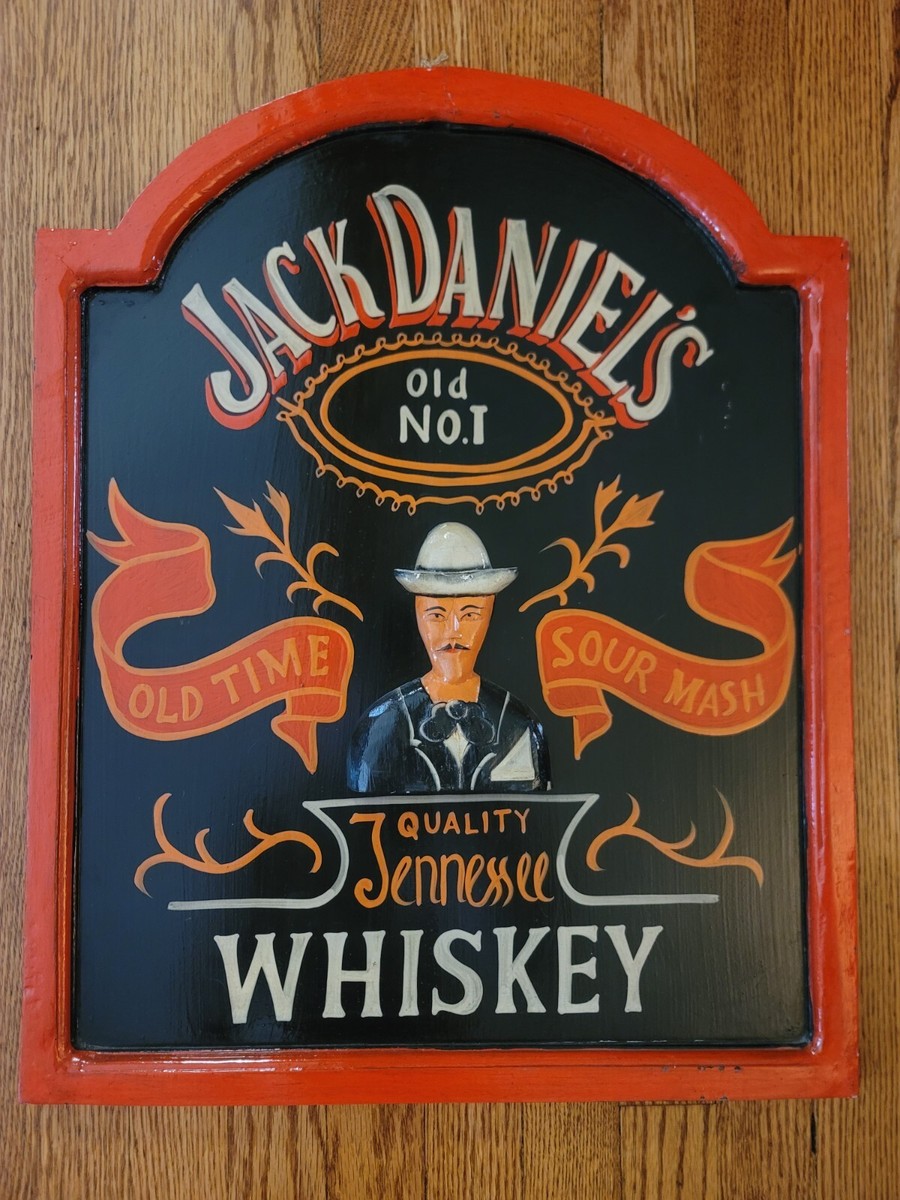 ジャックダニエル アンティーク ボード 木製 Vintage 3D Wood Jack Daniels Sign Bar Wall Folk Art | eBay