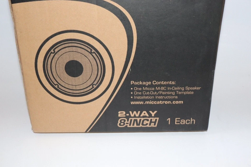 Altavoz de techo Micca M-8C blanco serie multimedia bidireccional 100 vatios 8 pulgadas NUEVO Foto 4 de 4
