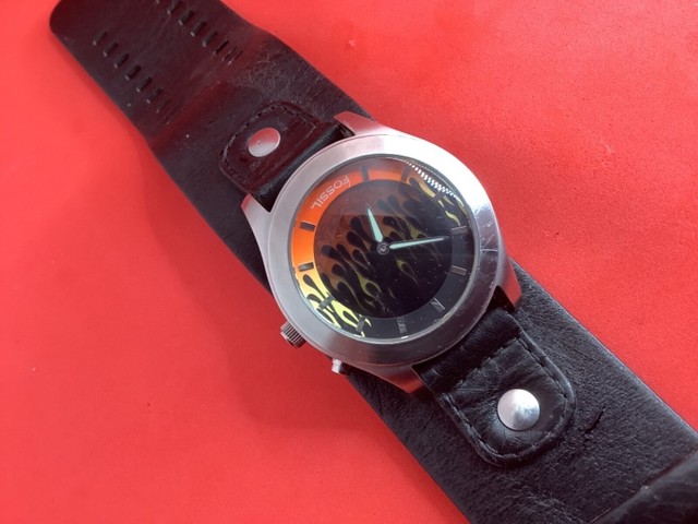 fossil big dial watch