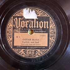Vocalion B-1 Carlisle & Bell GUITAR BLUES 1932 Country 78 rpm EE+