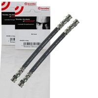 2X Brembo BremsschlÄUche Hinten Innen Beidseitig Passend FÜR Fiat Grande Idea