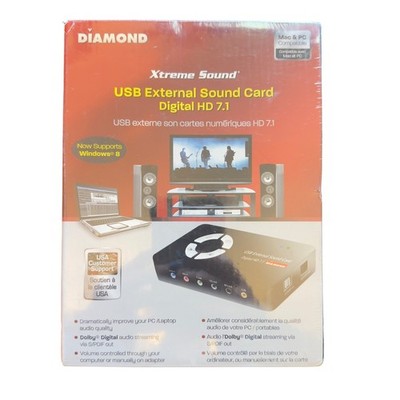 514 | Diamond Xtreme Sound USB External Sound Card Digital HD 7.1 XS71U Black