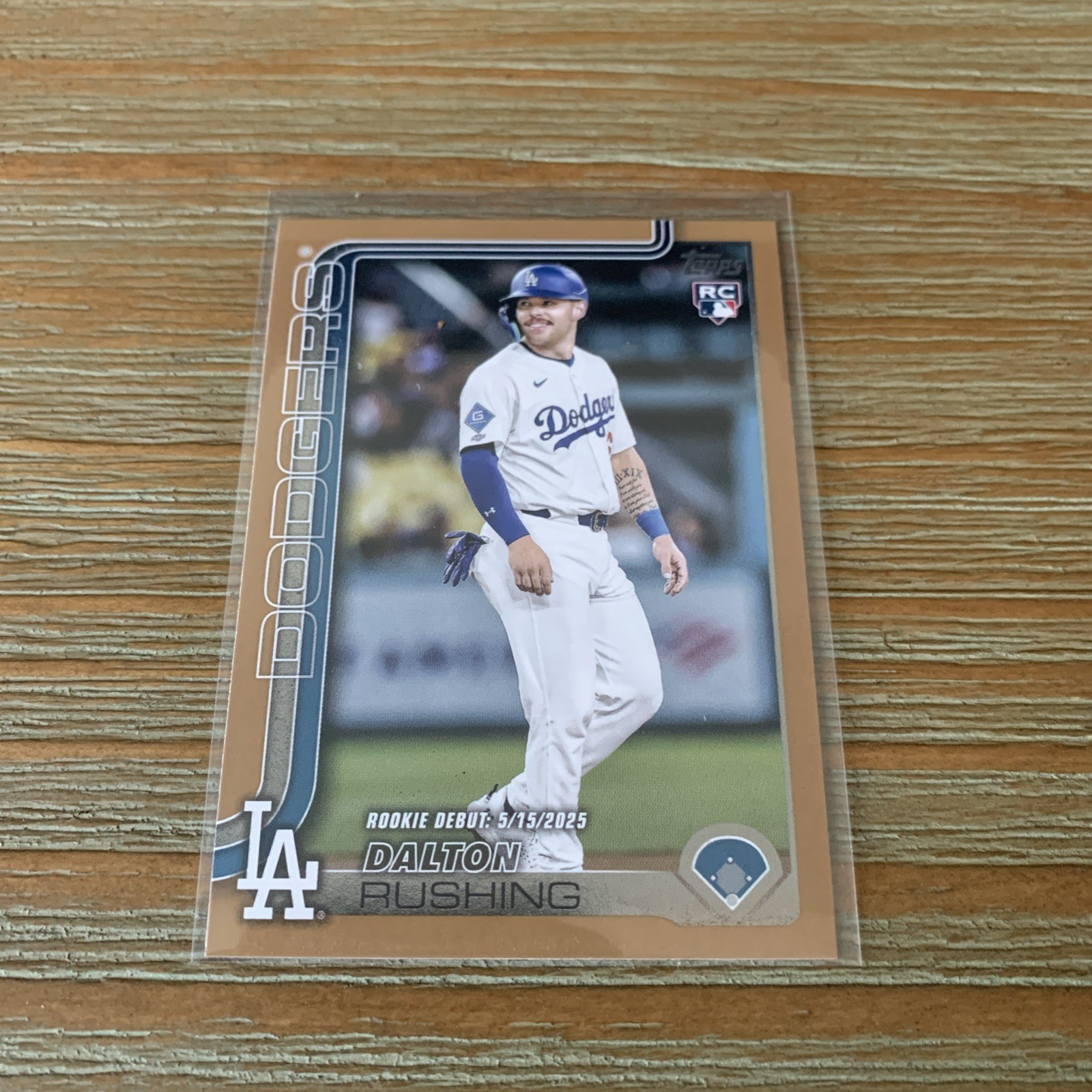 2025 Topps Update Series - Rookie Debut Dalton Rushing #US256 Gold /2025 (RC)