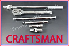 CRAFTSMAN 6pc 1/2 dr ratchet breaker bar wrench socket extension universal set !