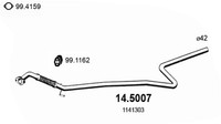 Asso Abgasrohr Mitte FüR Ford Fiesta V Fusion Mazda 2