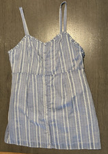 NWT Forever 21 Women's Blue Striped Lined Sundress Size 1X