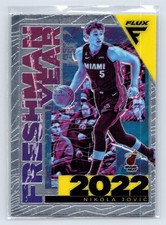 2022-23 Panini Flux #18 Nikola Jovic Freshman Year Miami Heat