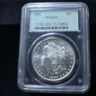 1885 PCGS MS62 PL OGH MORGAN SILVER DOLLAR GEN 2.1 HOLDER OLD GREEN HOLDER