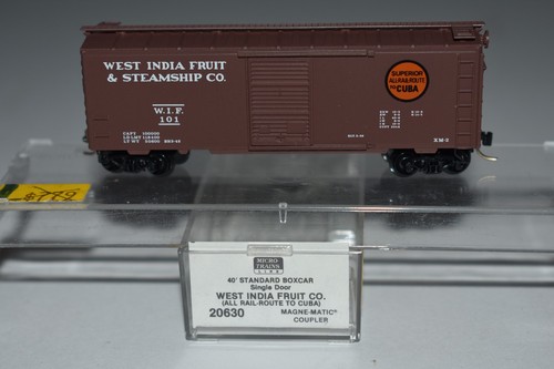 Carro de carga de una sola puerta 101 C56668 escala N MTL 20630 West India Fruit Co 40' | Zustand: Used