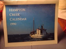 1990 Hampton Creek Calendar Virginia Oyster Watermen Nautical History