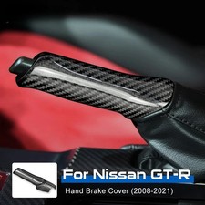 Carbon Fiber Handbrake Cover Trim For Nissan Gtr R35 2008-2021 Parking Brake