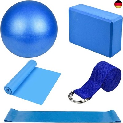 Yoga Fitnessband 5er-Set Gymnastikband Lang Theraband Dehnen und Stretching