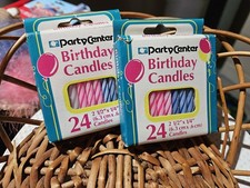 Vintage New In Box Birthday Candles Set Of 2