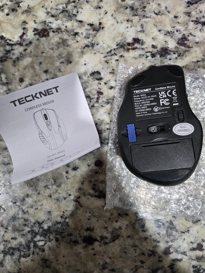 Tecknet Wireless Mouse, 2.4G Ergonomic Optical Mouse, Computer Mouse F - Image 2 of 2