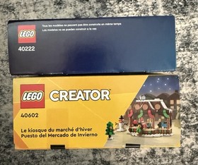 LEGO Lot of 3 - 6550806 Gingerbread Lane, 40602 Winter Market Stall, 40222 Xmas