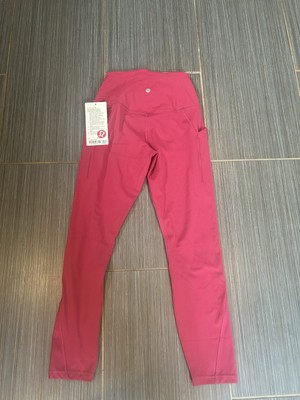 NWT Lululemon Size 6 Align HR Pant 25  *Pockets Pomegranate New With Tags