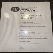 Creative Memories 12x12 Family Chart Refill RCM-12FC Natural New