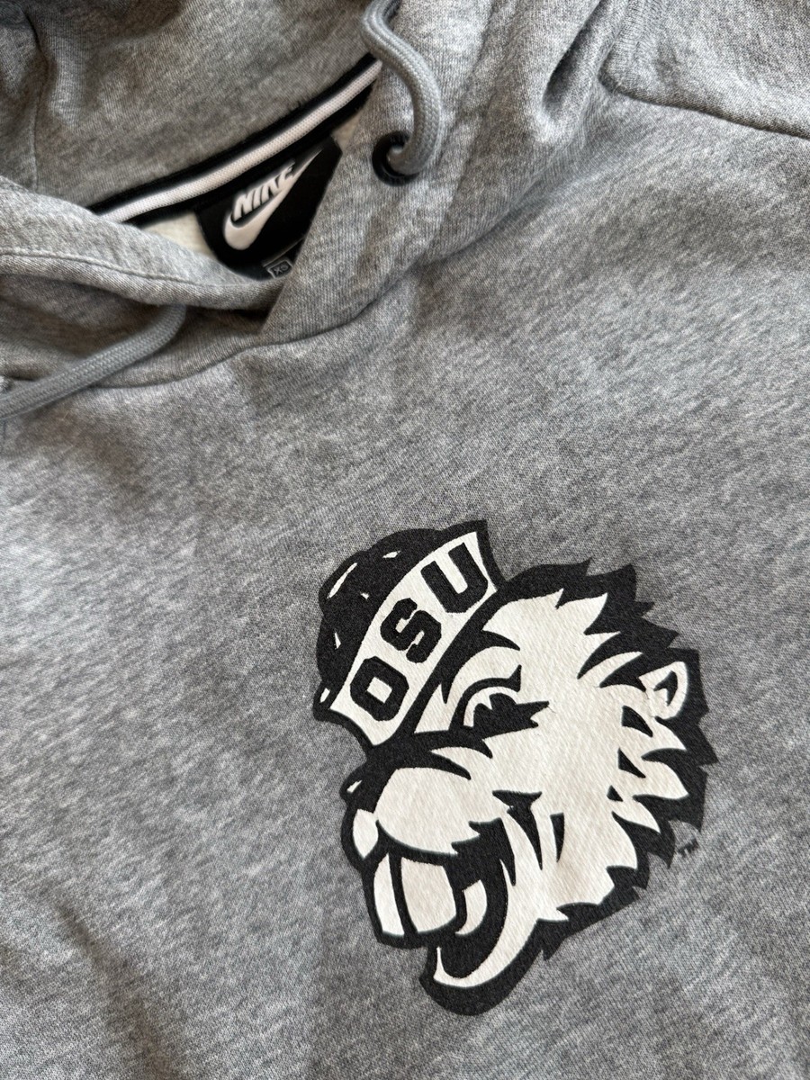 Nike Oregon State OSU Sweatshirt Pullover Rally Hoodie Gray Sz XS NCAA