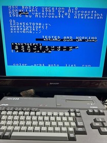 Sanyo Wavy MSX Personal Computer AX230 sakhr صخر - Arabic & English version