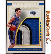 2016 Stephen Zimmerman National Treasures Colossal RC Patch # 33 25/25 - 1/1