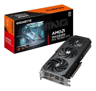 GIGABYTE Radeon RX 9060 XT GAMING OC 8G Graphics Card - 8GB GDDR6, 128bit