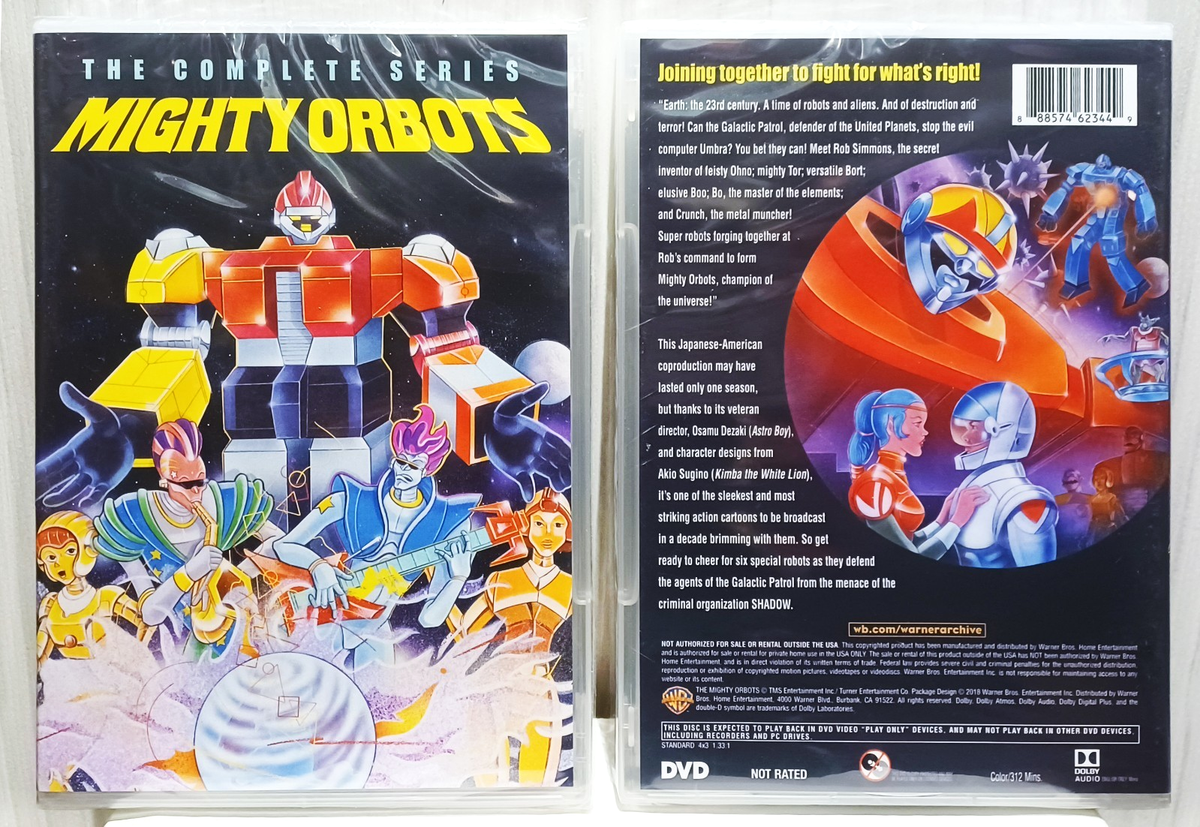 MIGHTY ORBOTS DVD 2-Disc COMPLETE ANIMATED SERIES Robot '84 (Like
