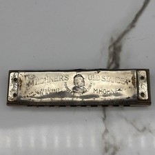 M. Hohner's "Old Standby" Harmonica No. 34B Key C 440 Made in Germany Vintage