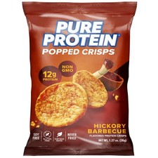 Chips poppées pour barbecue en caryer protéiné pur - 12 g 1,27 once (paquet de 12)