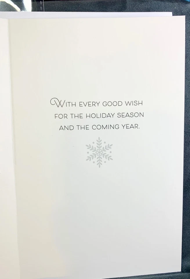 ¡Juego de 2! Tarjetas de Navidad! ¡Impresionante árbol dorado grande en madera plateada! Foto 2 de 4