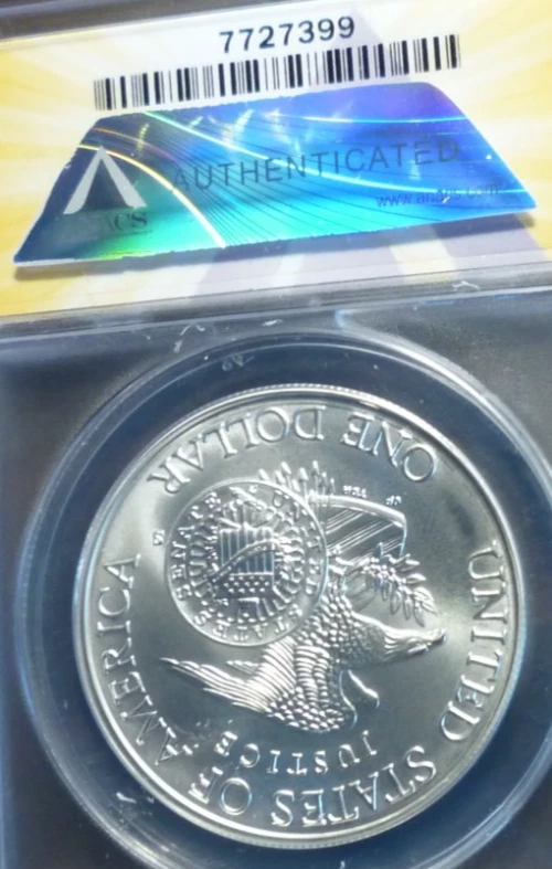 GRADED MS70 - SILVER ROBERT F KENNEDY 1998S COMMEMORATIVE DOLLAR -  BEAUTY!! - Image 4 of 4