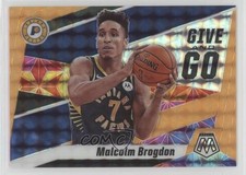 2019 Mosaic Give and Go Fluorescent Orange Prizm 24/25 Malcolm Brogdon #14 ob3
