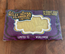 Willy Wonka 24k Gold Plated Ticket Limited To 1971 Edition 50th Anniversary