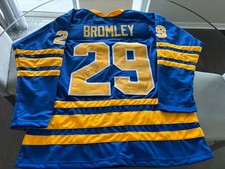 Sabres Gary Bromley signed Jersey W/COA 