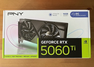 PNY NVIDIA GeForce RTX  5060 Ti 16GB Overclocked Dual Fan GPU BRAND NEW SEALED 