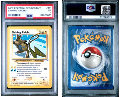 PSA9 ひかるライチュウ 旧裏 PSA9 ひかるライチュウ 旧裏面 ポケモンカード☆neo 拡張パック 第4弾