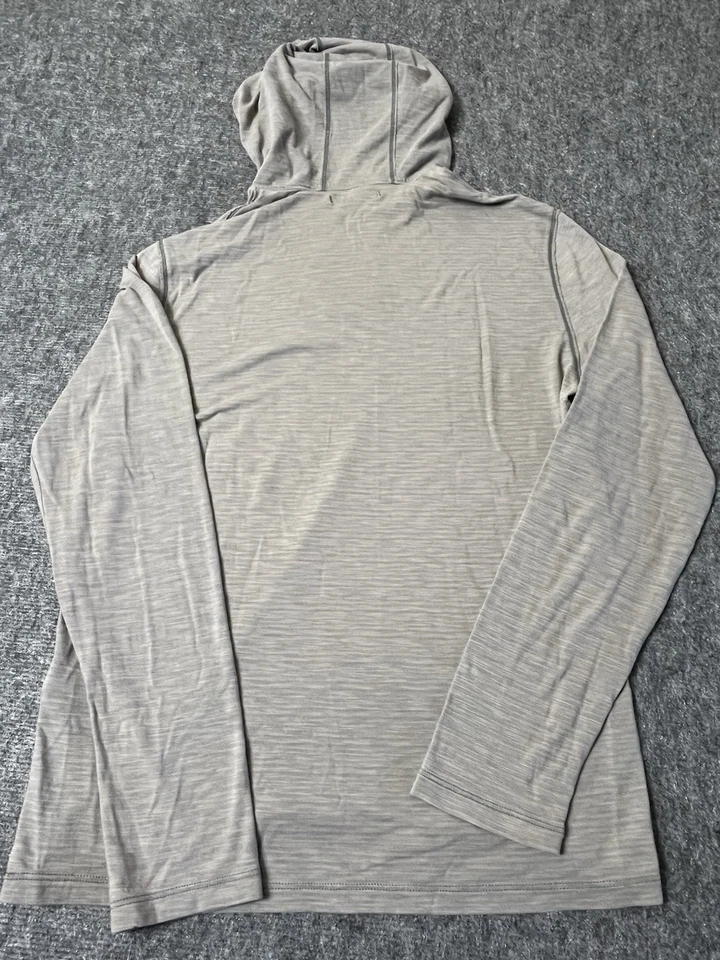 John Varvatos Jersey Hombre Medio Gris Brezo Fino Algodón Ligero Lujo Cordón Foto 3 de 4