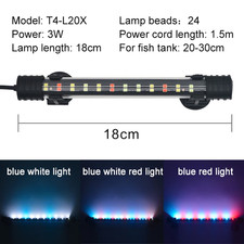 Waterproof LED Aquarium Light Fish Tank Underwater Lamp Clip Light Aquariums Dec