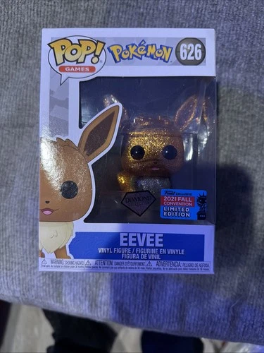 Funko Pop! Pokemon Eevee #626 Diamond Collection Figure 2021 Fall Convention