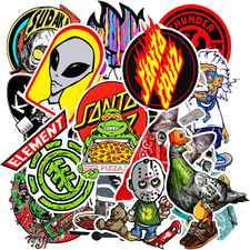 100 PCS Cool Stickers Pack,Vinyl Waterproof Stickers for Water Bottles Skateboar