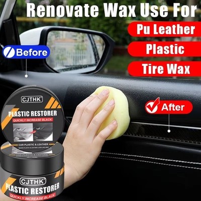 Auto-Kunststoff-Restaurator für Innenraum Leder & Panel Glänzend Schwarz