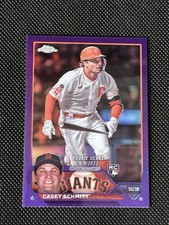2023 Topps Chrome Update Series  Casey Schmitt #USC134 Purple Ref  /250 (RC)