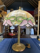 Leaded And Stain Glass Lamp