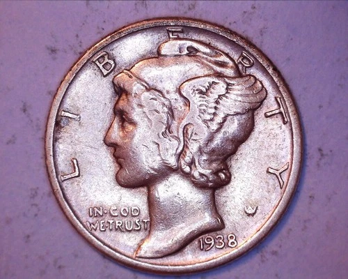 1938 Mercury Head Silver Dime  **217-6A