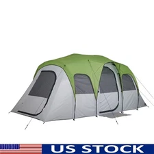 8 Person Family Camping Tent Easy Setup Waterproof Mesh Roof Spacious Design New