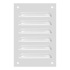 6x4" Coperchio Ventilazione Alluminio, Griglia Copertura Ventilazione Rete Integrata, Argento