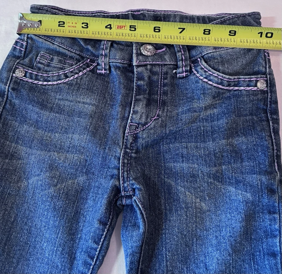 Jeans Levi’s Denim Niñas Talla 5 Corte Bota Regular Rosa Bolsillo Bordado Foto 4 de 4